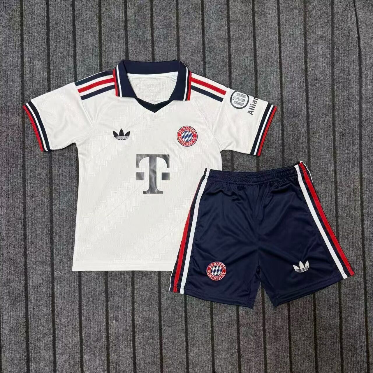 Kids-Bayern Munich 26/27 Away White Soccer Jersey